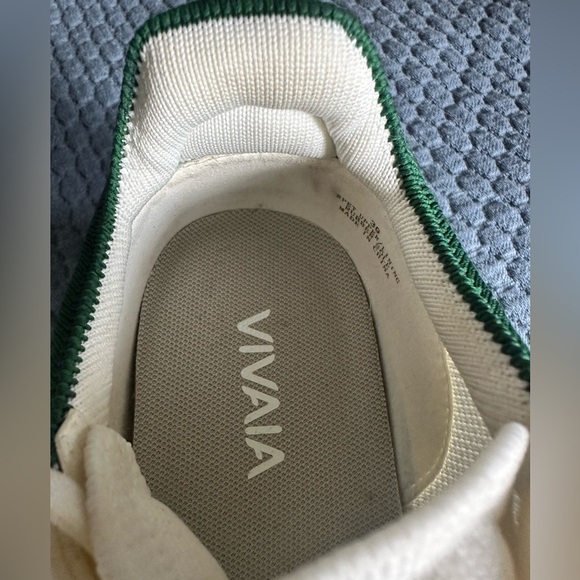 Vivaia Women's White and Green Sneakers - Picture 4 of 10